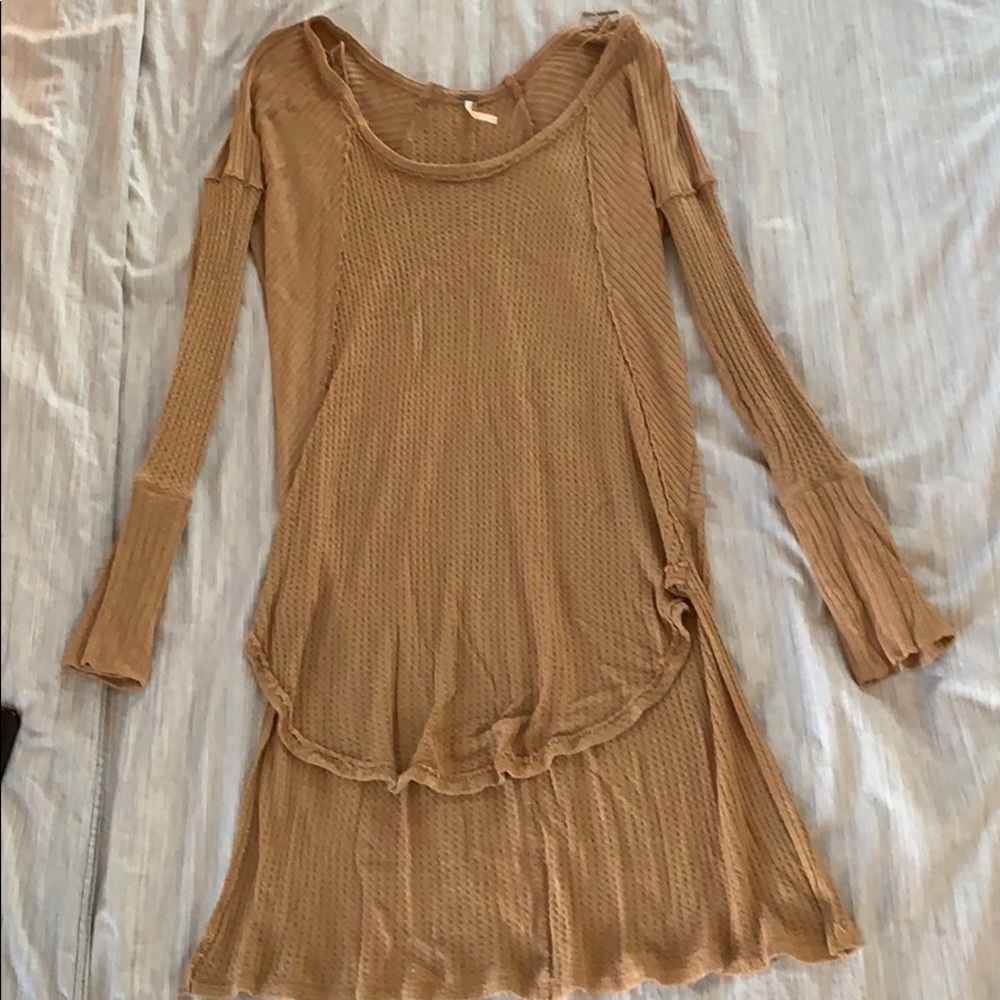 Free people long sleeve thermal sweater